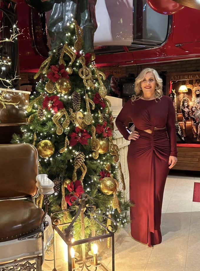 Vestido Mangas Cintura Abierta