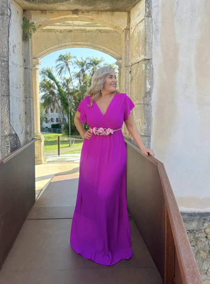 Vestido Bella Manga Corta