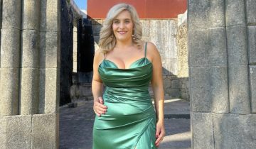 Vestido Seda Cascada Espalda Cruzada