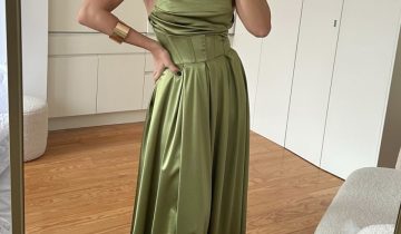 Vestido Seda Varillas Vuelo