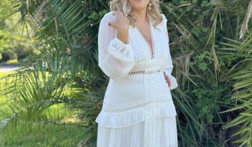 Vestido Boho Mangas Curvy Novia
