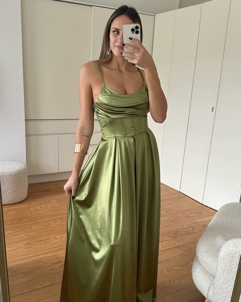 Vestido Seda Varillas Vuelo - Imagen 5