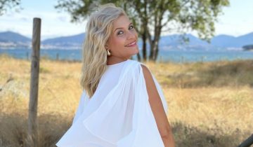 Vestido Capa Cintura Flores Curvy Novia