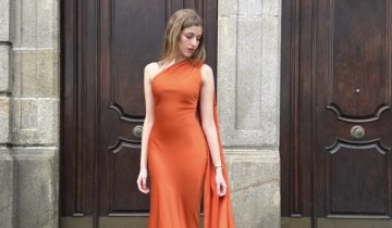Vestido Seda Ala