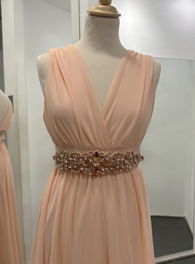 Cinturón Elástico Piedras Oro Rosa