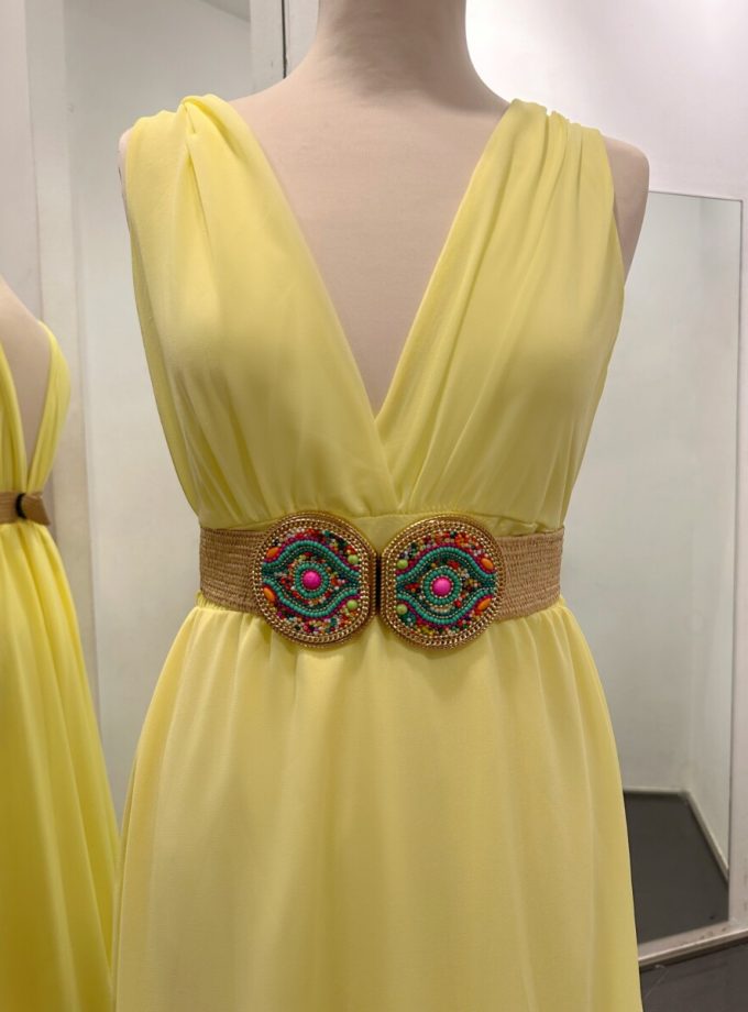 Cinturón Elástico Rafia Colores