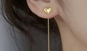 Pendientes Corazón Cadena