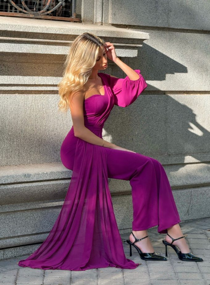 Mono Asimétrico Manga Gasa