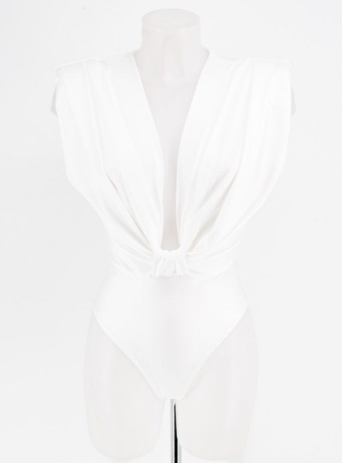 Body Seda Escote Nudo