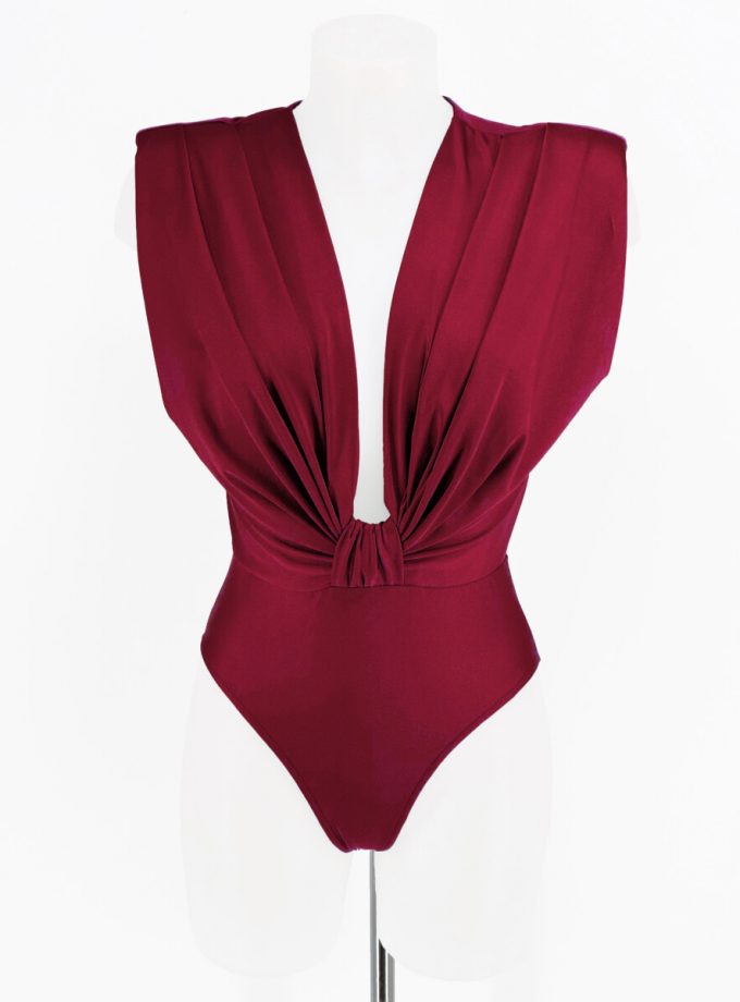 Body Seda Escote Nudo