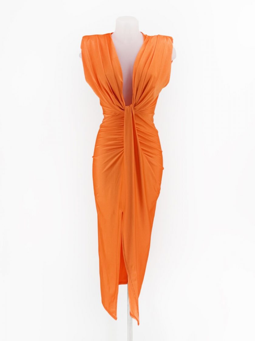 Vestido Seda Escote Nudo - Imagen 32