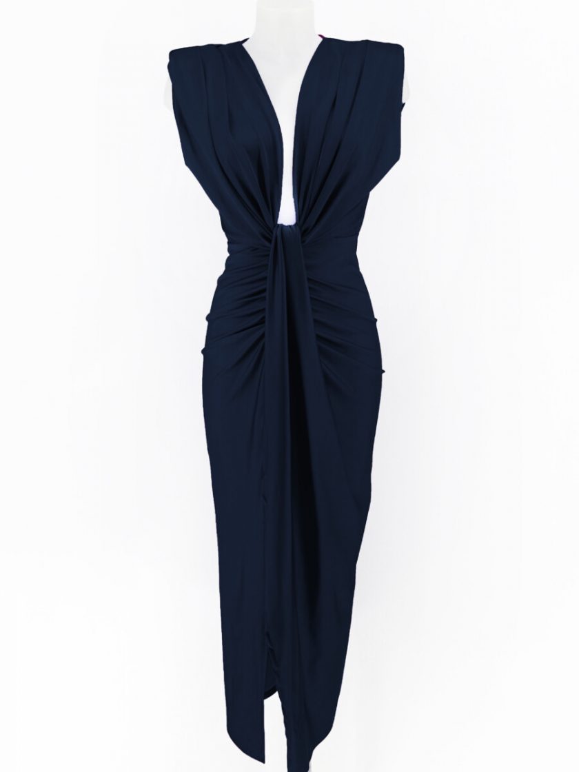 Vestido Seda Escote Nudo - Imagen 33