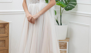 Vestido Novia Lazos Hombros