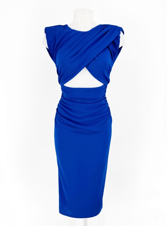 Vestido Cruzado Abertura Midi