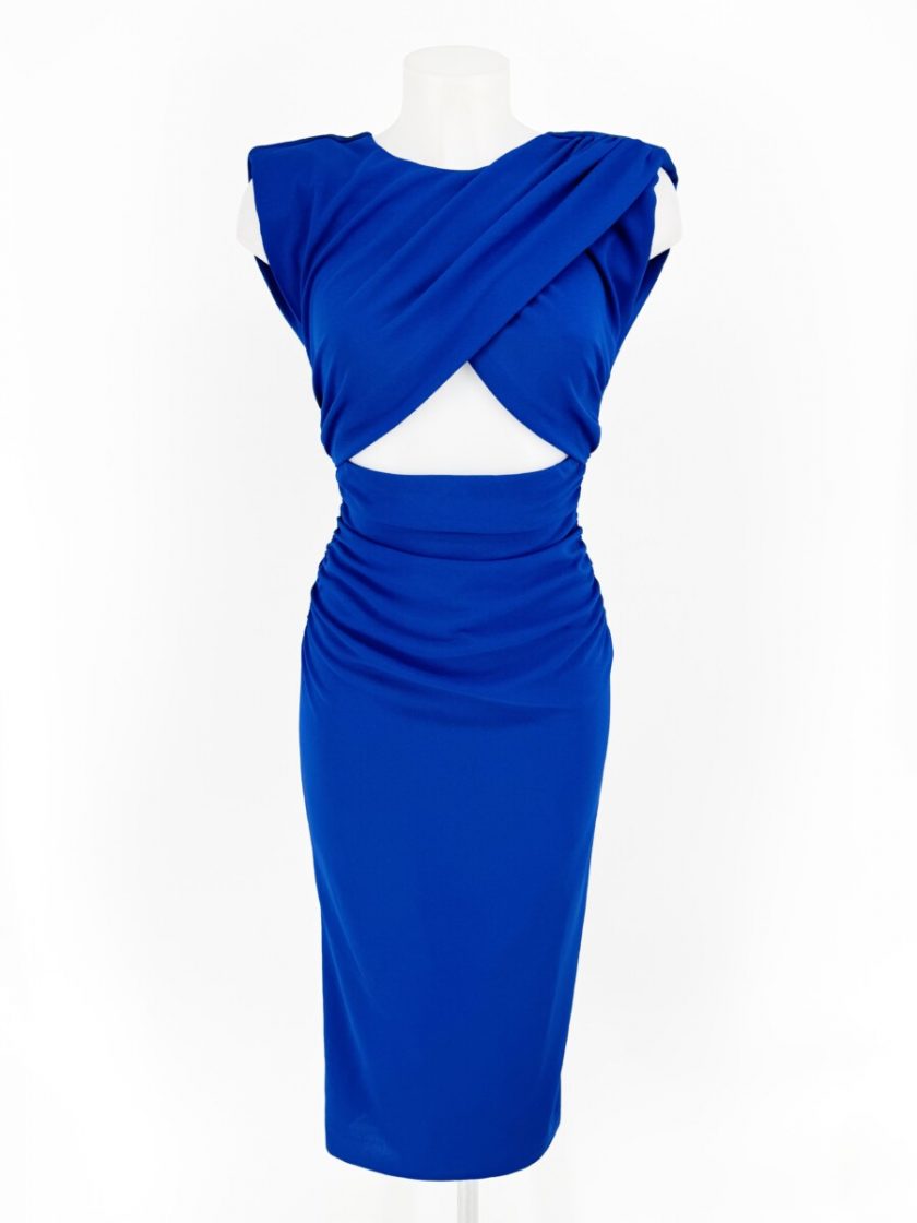 Vestido Cruzado Abertura Midi - Imagen 9