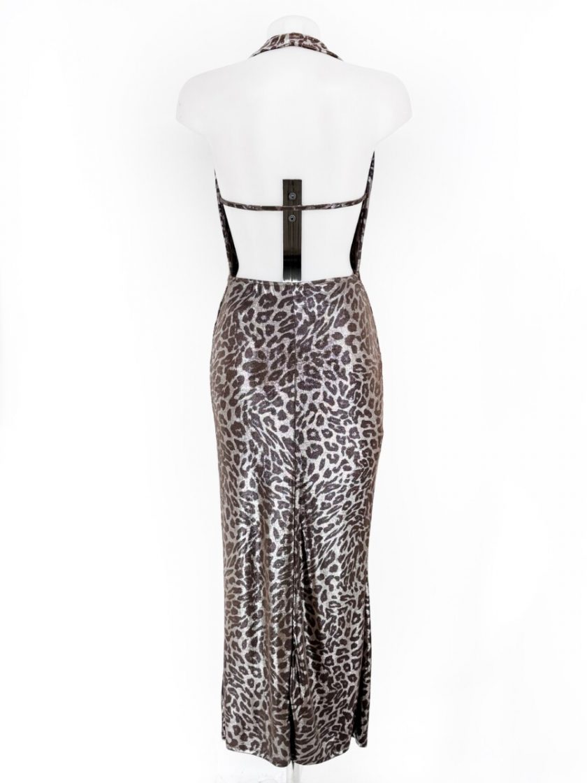 Vestido Seda Leo Escote Cascada - Imagen 6