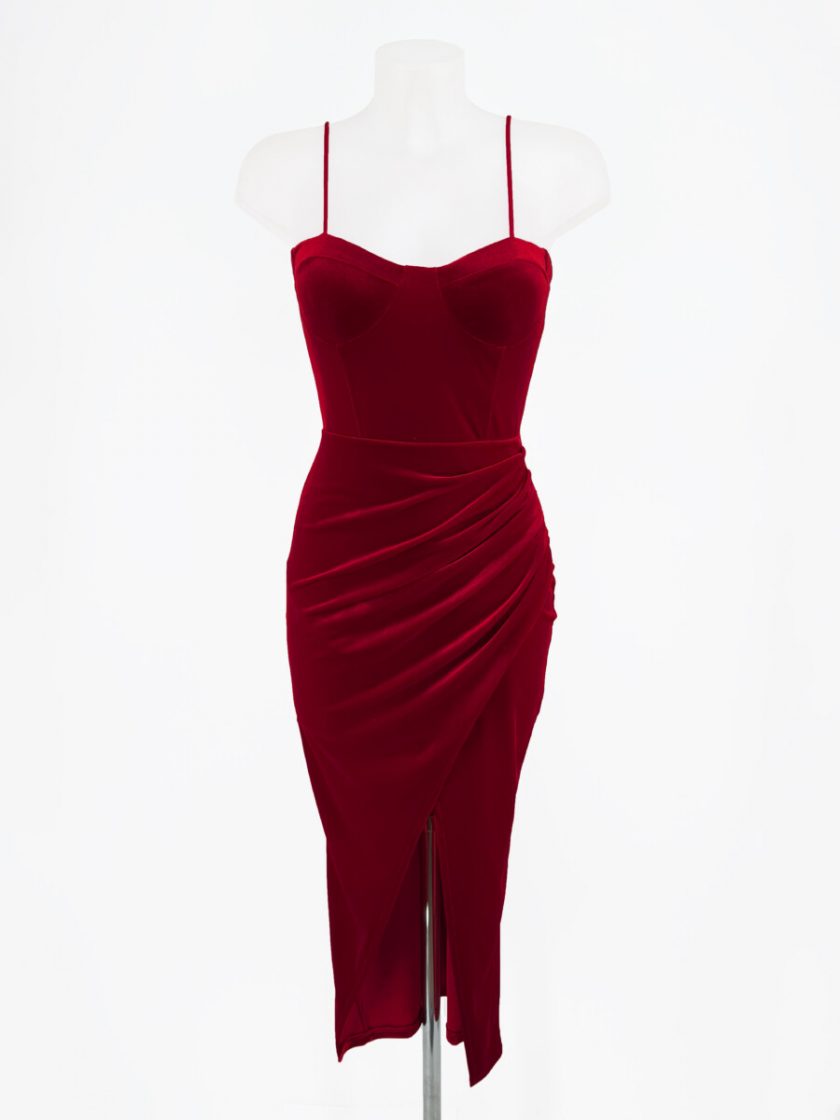 Vestido Corsé Tirantes Terciopelo