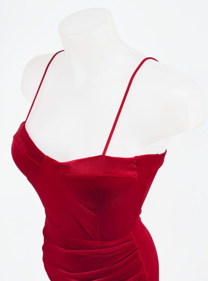 Vestido Corsé Tirantes Terciopelo