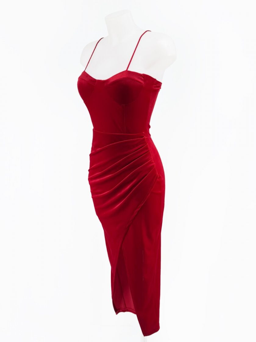 Vestido Corsé Tirantes Terciopelo - Imagen 3