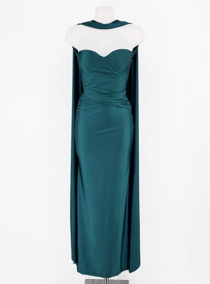 Vestido Sirena Cuello Alas