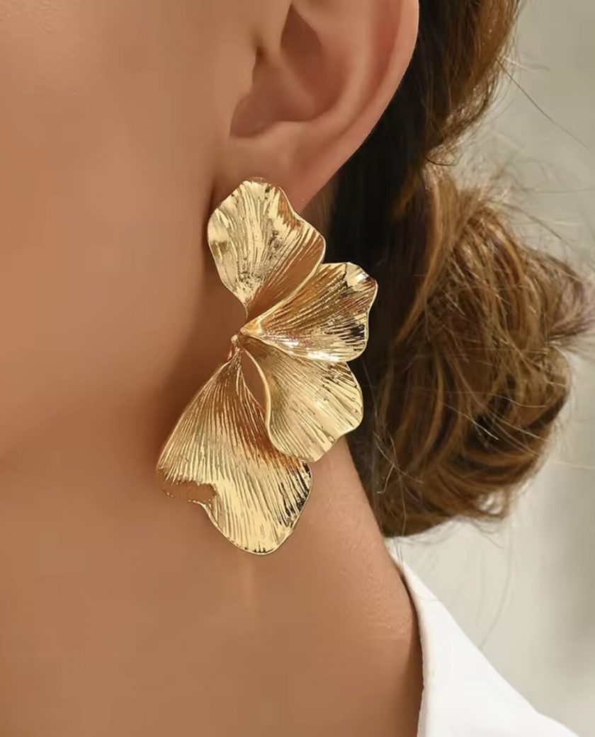 Pendientes Media Flor - Imagen 3
