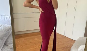 Vestido Escote Cruzado Cuello