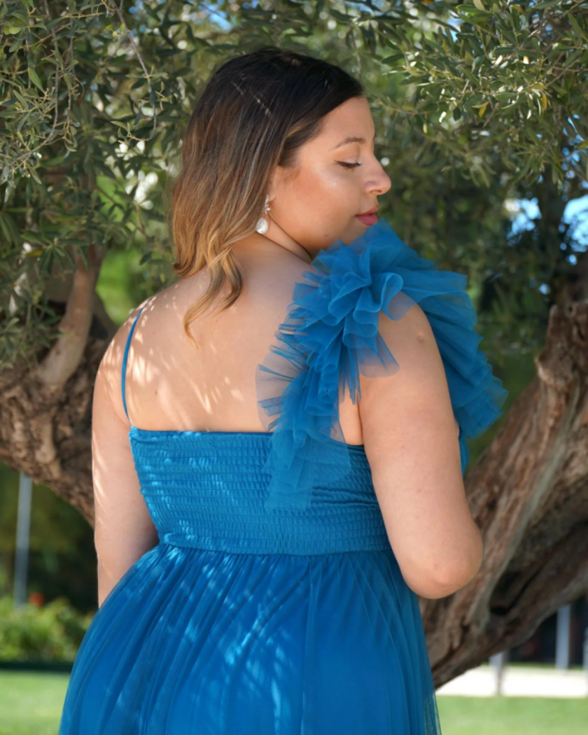 Vestido Encaje Sirena Espalda Cruzada - Imagen 35