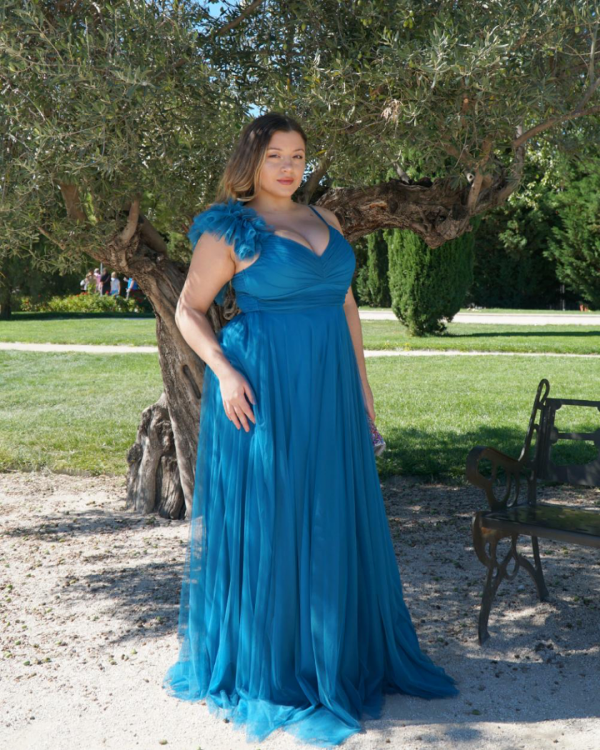 Vestido Encaje Sirena Espalda Cruzada - Imagen 34