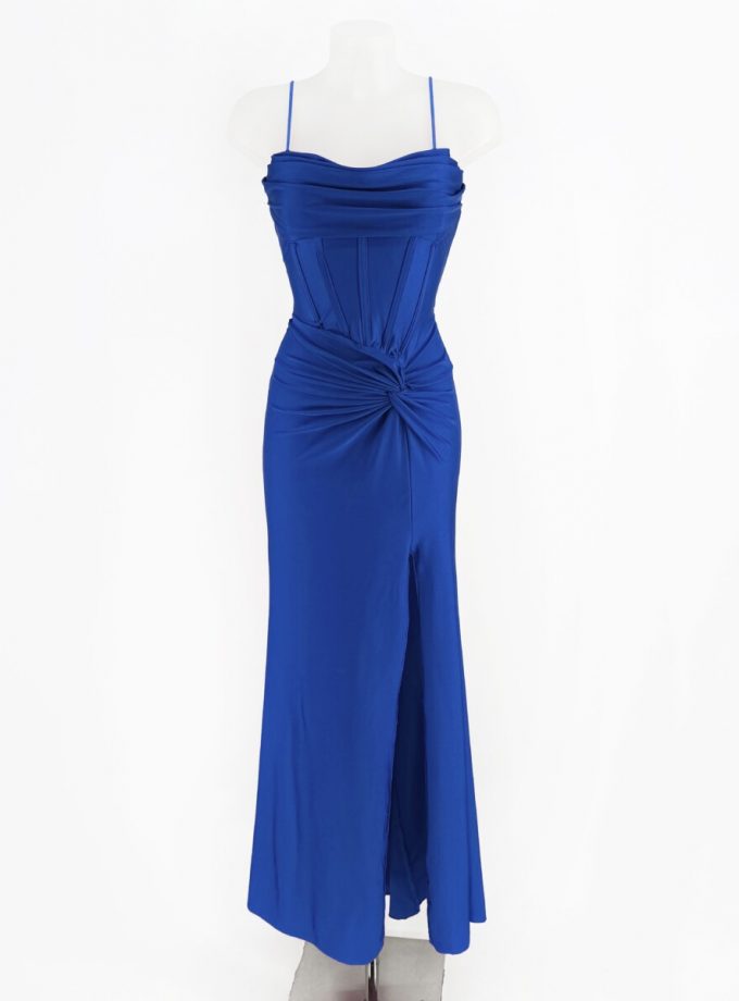 Vestido Seda Varillas Espalda Cruzada