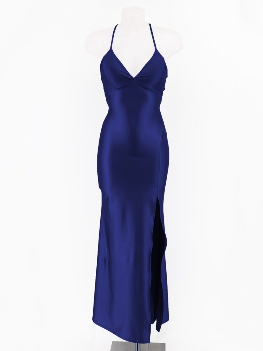 Vestido Seda Espalda Cruzada Escote triángulo - Imagen 19
