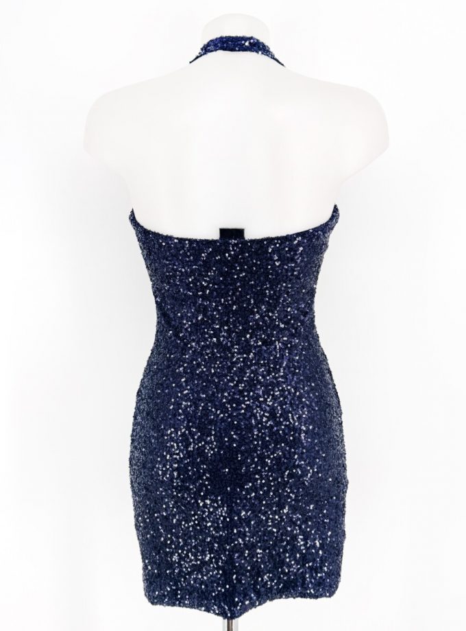 Vestido Lentejuelas Escote Corto