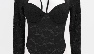Body Encaje Cuello Atado