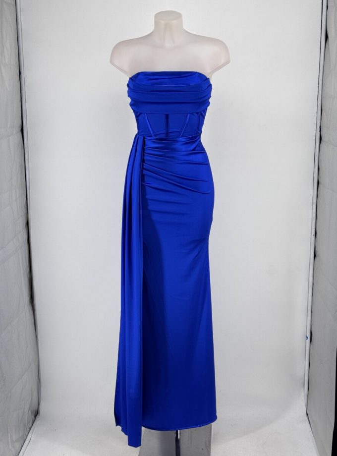 Vestido Seda Corsé Lazada