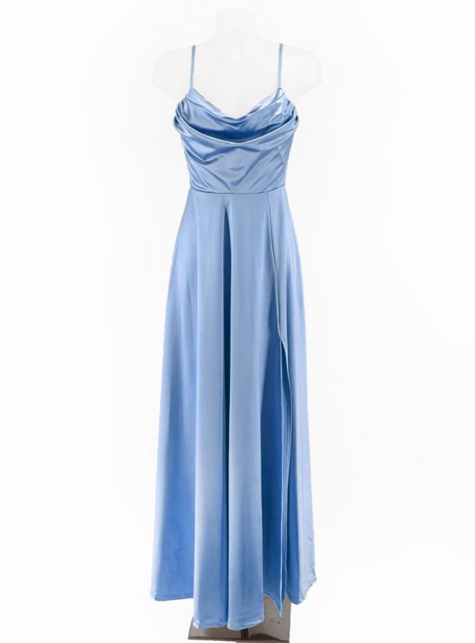 Vestido Seda Drapeado