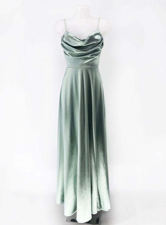 Vestido Seda Drapeado