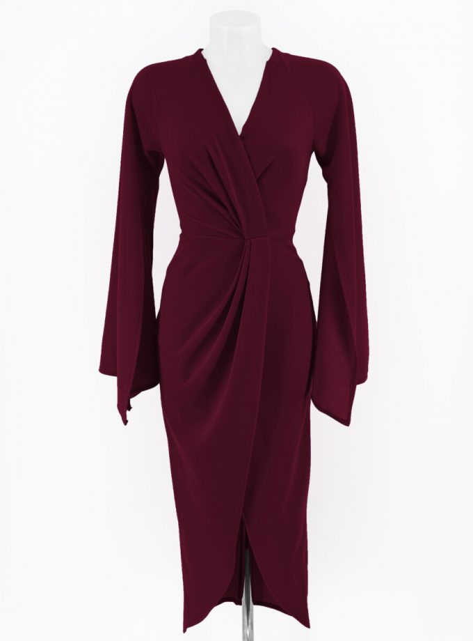 Vestido Bata Mangas Abiertas