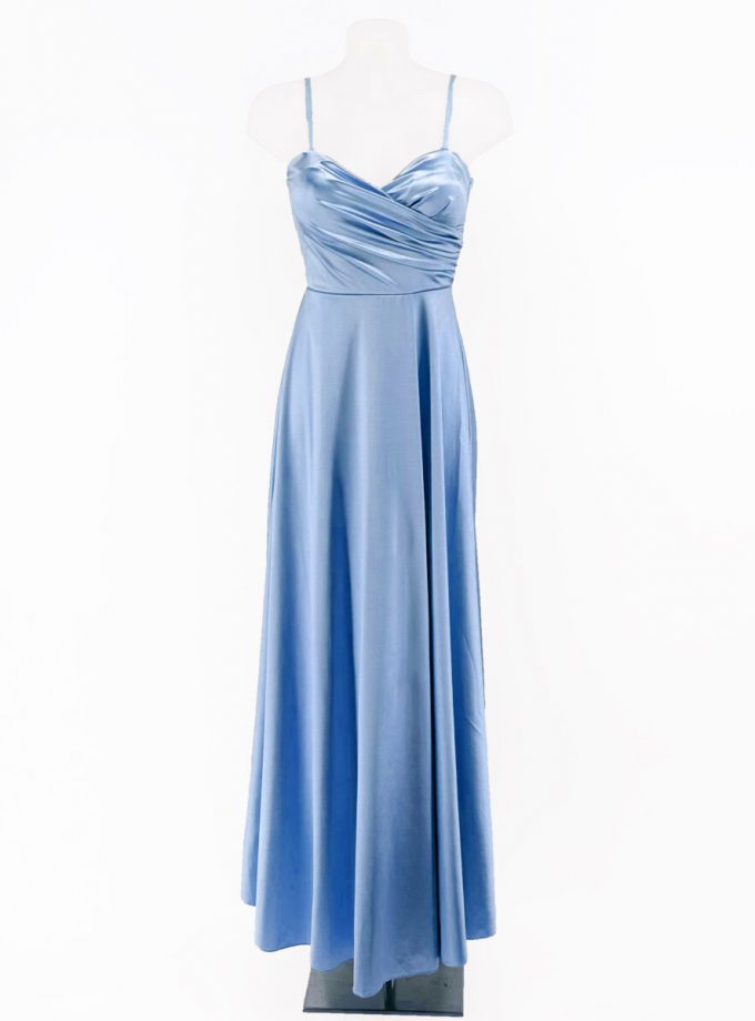 Vestido Seda Escote Corazón