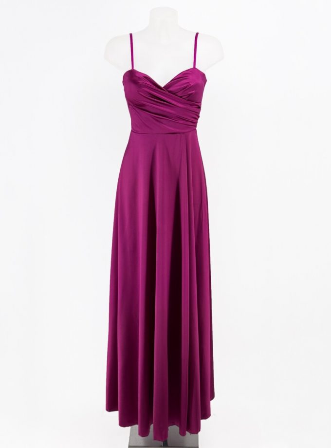 Vestido Seda Escote Corazón