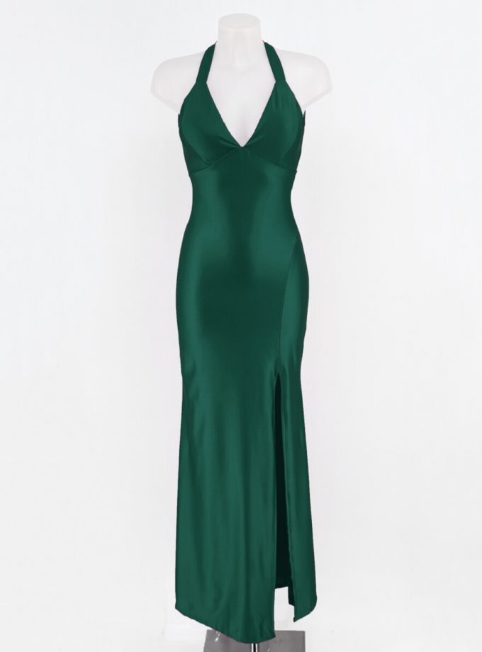 Vestido Seda Espalda Abierta