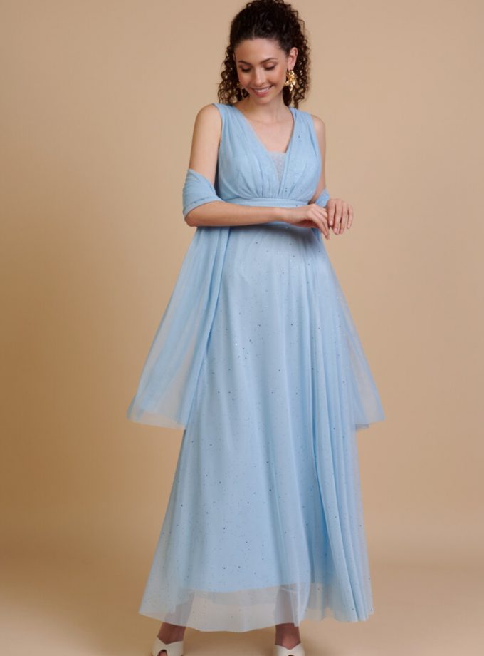 Vestido Tul Brillos Tirantes