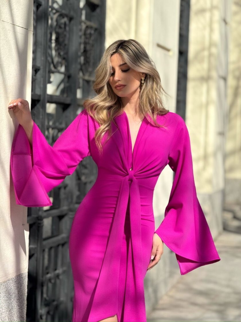Vestido Midi Mangas Lazada - Imagen 3