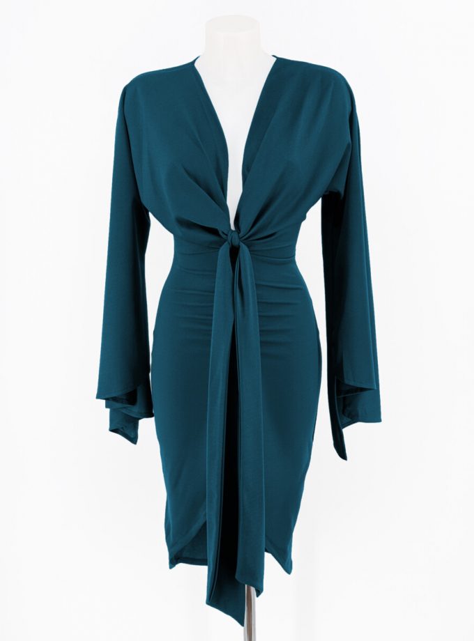 Vestido Midi Mangas Lazada