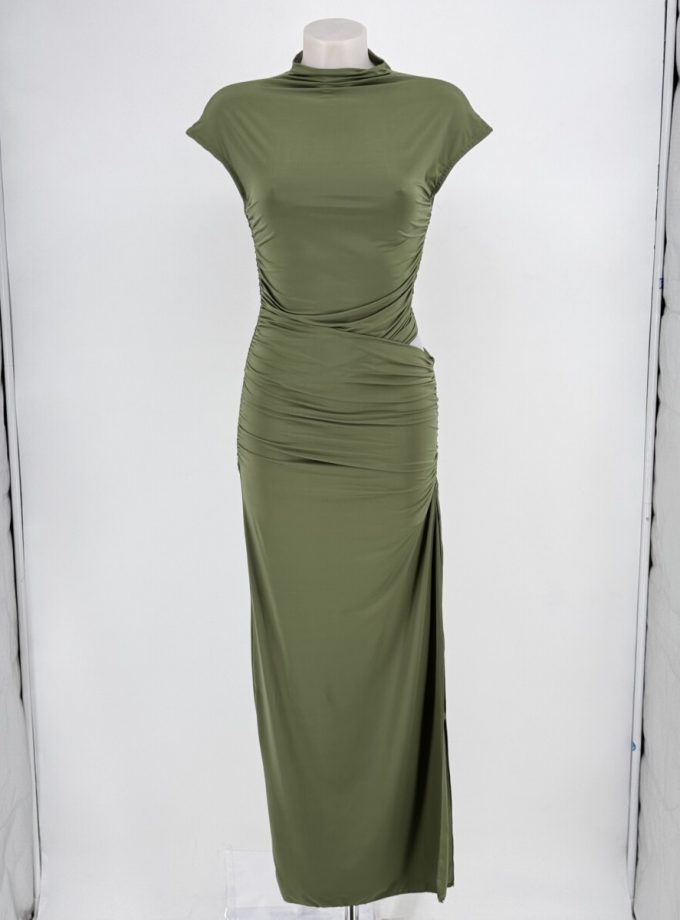 Vestido Manga Corta Cuello