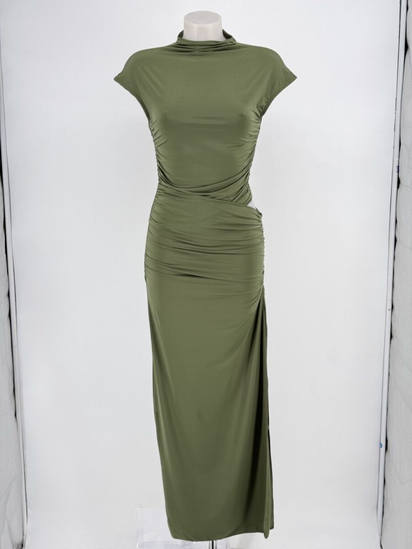 Vestido Manga Corta Cuello - Imagen 8