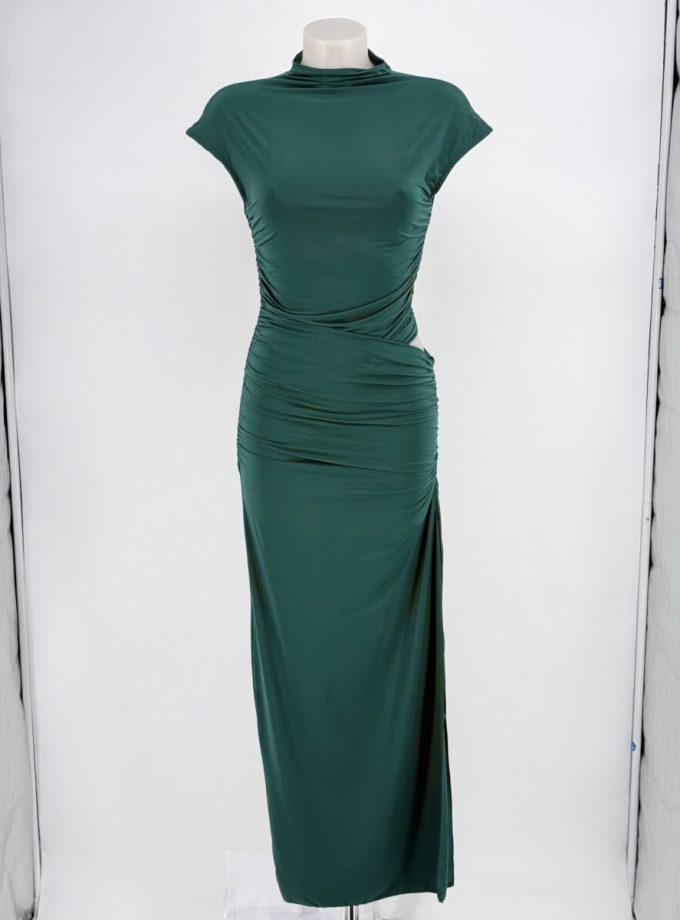 Vestido Manga Corta Cuello