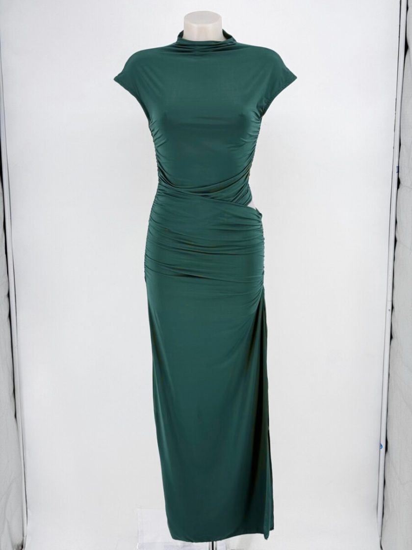 Vestido Manga Corta Cuello - Imagen 6