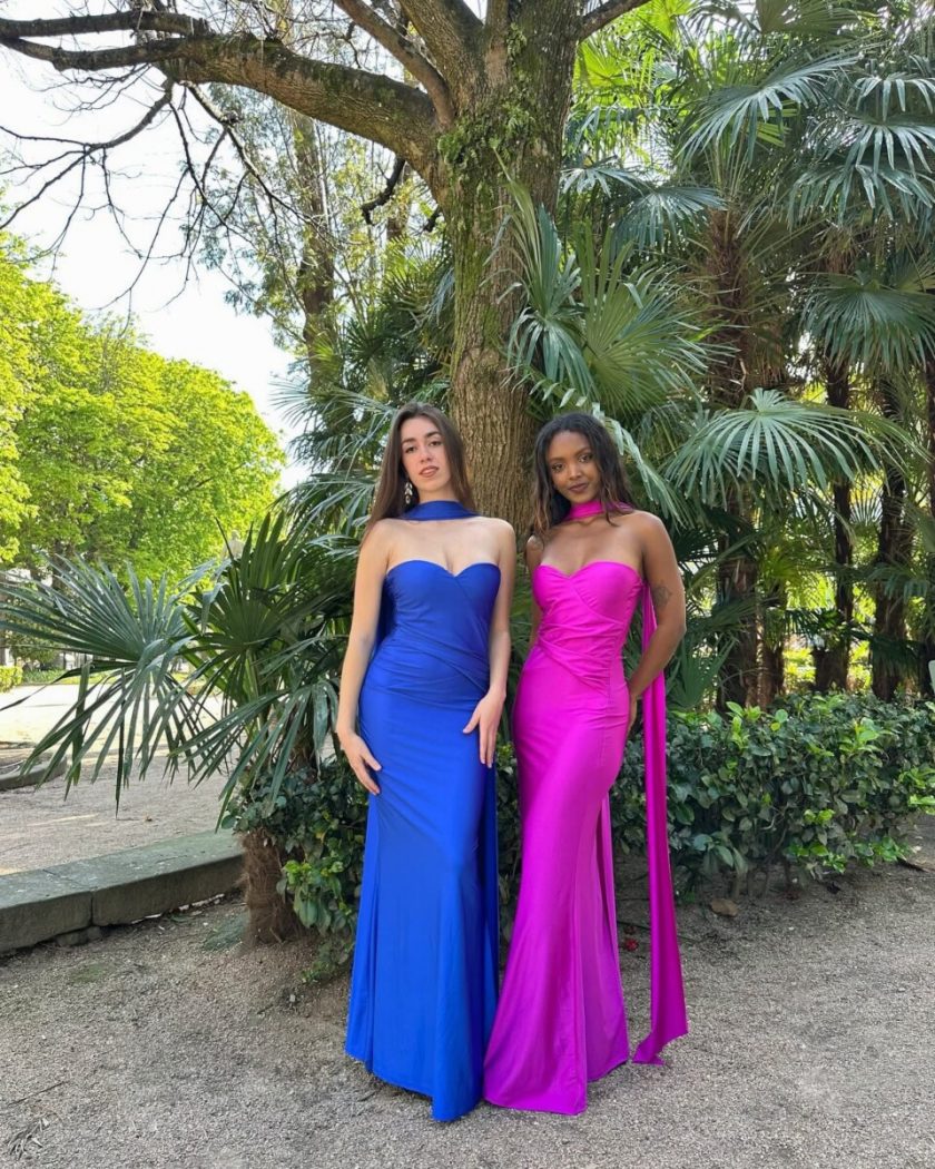 Vestido Sirena Cuello Alas - Imagen 29