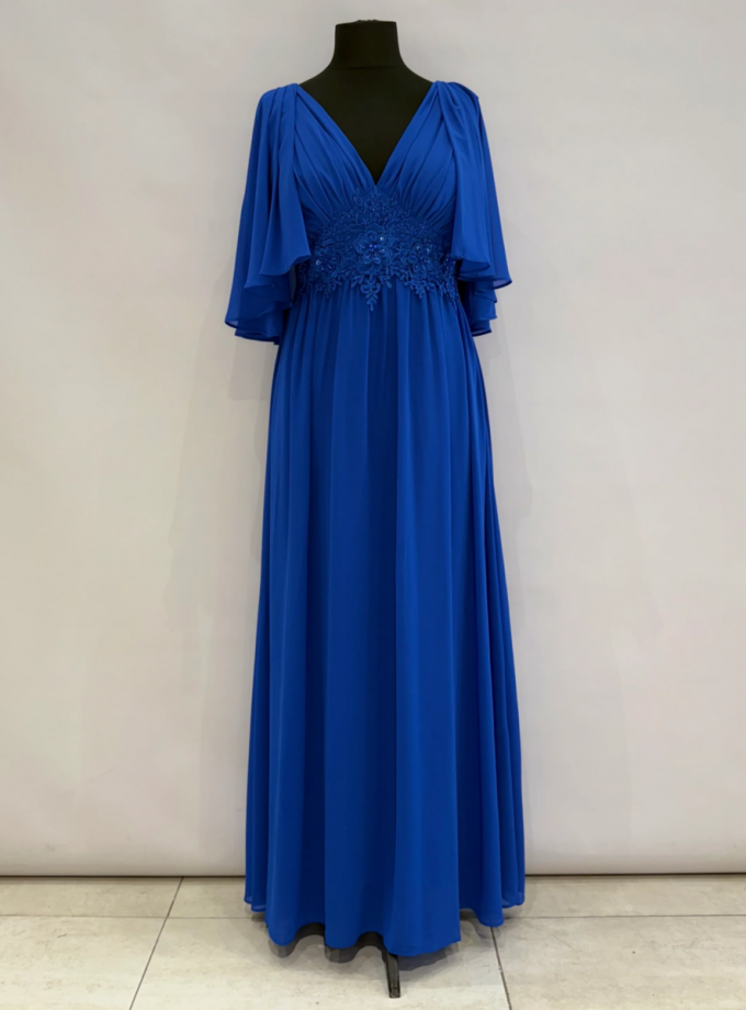 Vestido Capa Cintura Flores Curvy