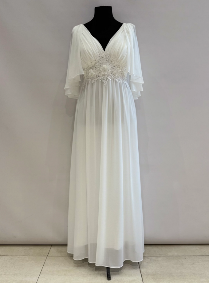 Vestido Capa Cintura Flores Curvy