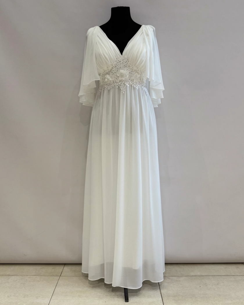 Vestido Capa Cintura Flores Curvy - Imagen 10